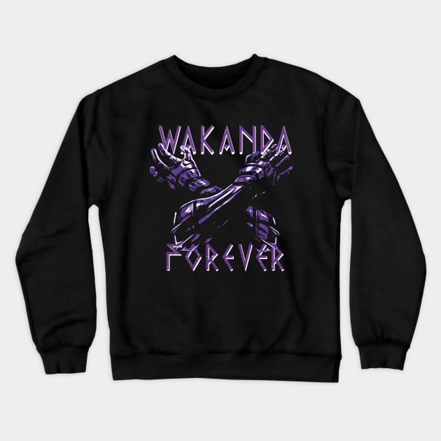 wakanda forever gesture Crewneck Sweatshirt by V x Y Creative